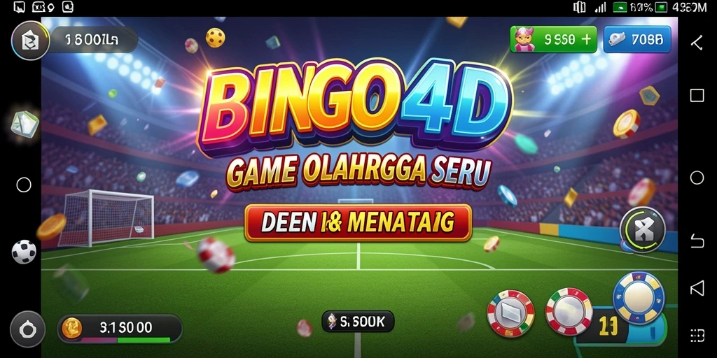 Tampilan gameplay BINGO4D yang penuh aksi dan seru.