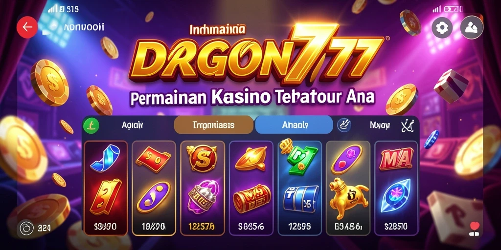 Tampilan menarik dari gameplay Kasino DRAGON777 yang mengasyikkan.