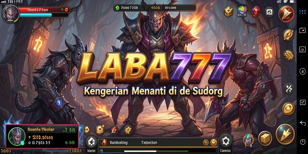 Tangkapan layar menunjukkan suasana menegangkan dalam permainan LABA777.