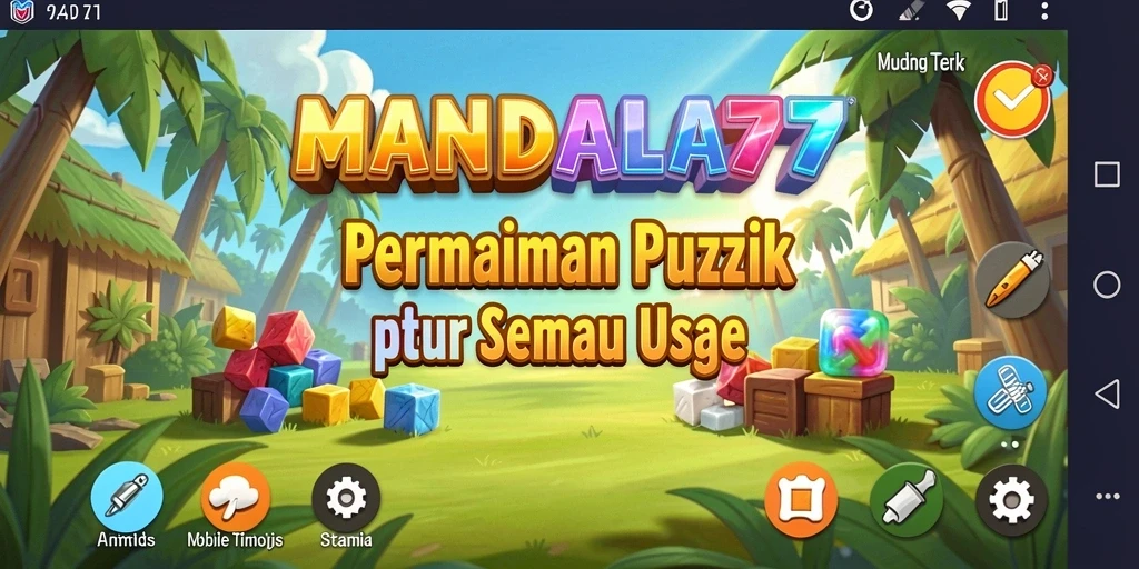 Tangkapan layar MANDALA77 menunjukkan gameplay puzzle yang mengasyikkan.