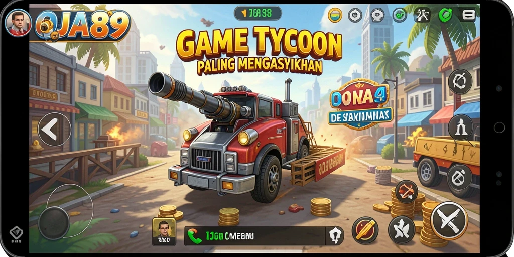 Tampilan gameplay seru dalam OJA89 yang penuh strategi.