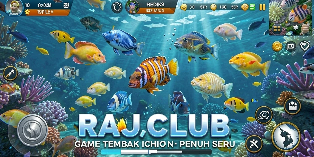 Gameplay seru Tembak Ikan di RAJACLUB.