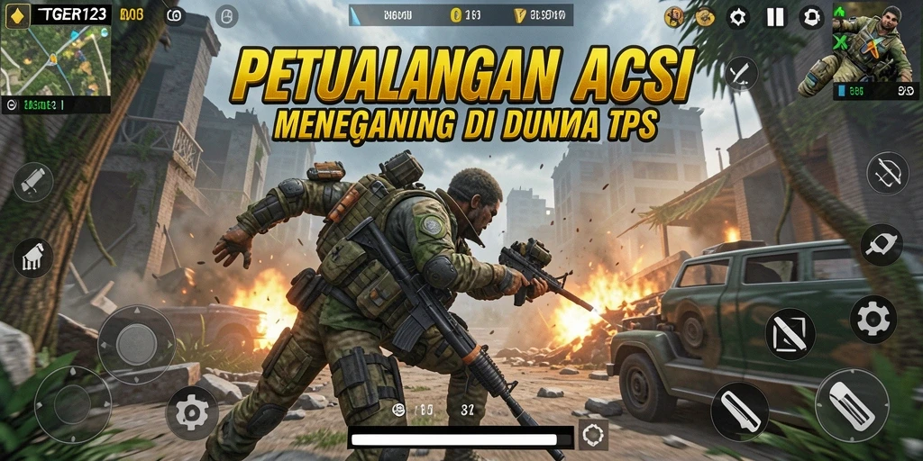 Gameplay TGER123 yang mendebarkan dalam dunia TPS yang luas.